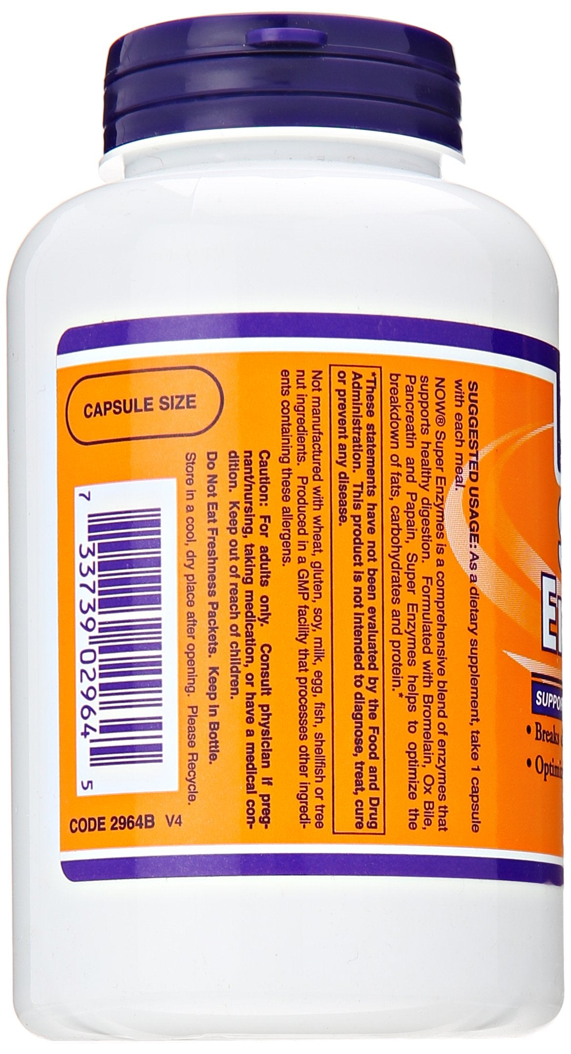 NOW Foods Super Enzymes 180 Tablets