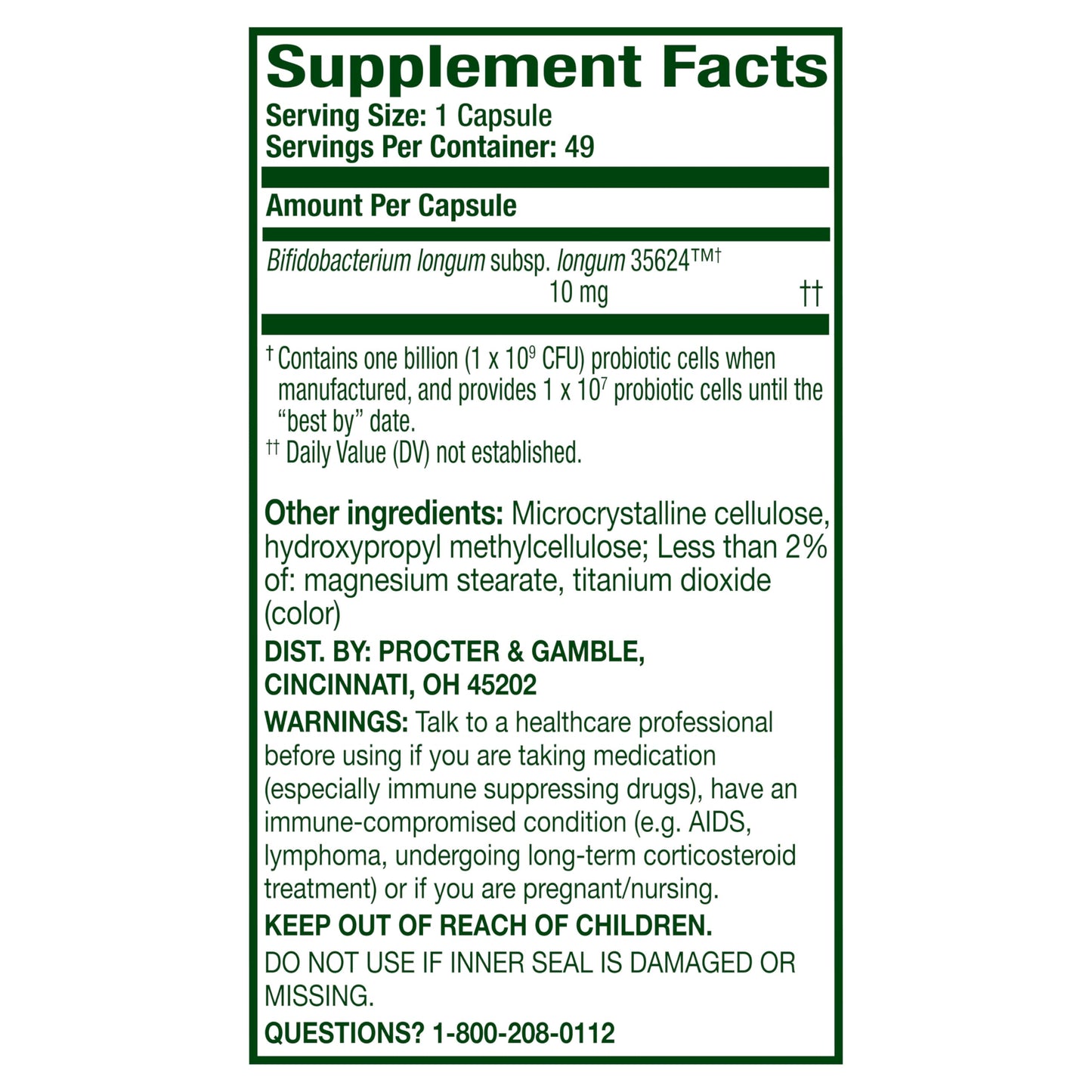 Align Probiotic 49 Capsules