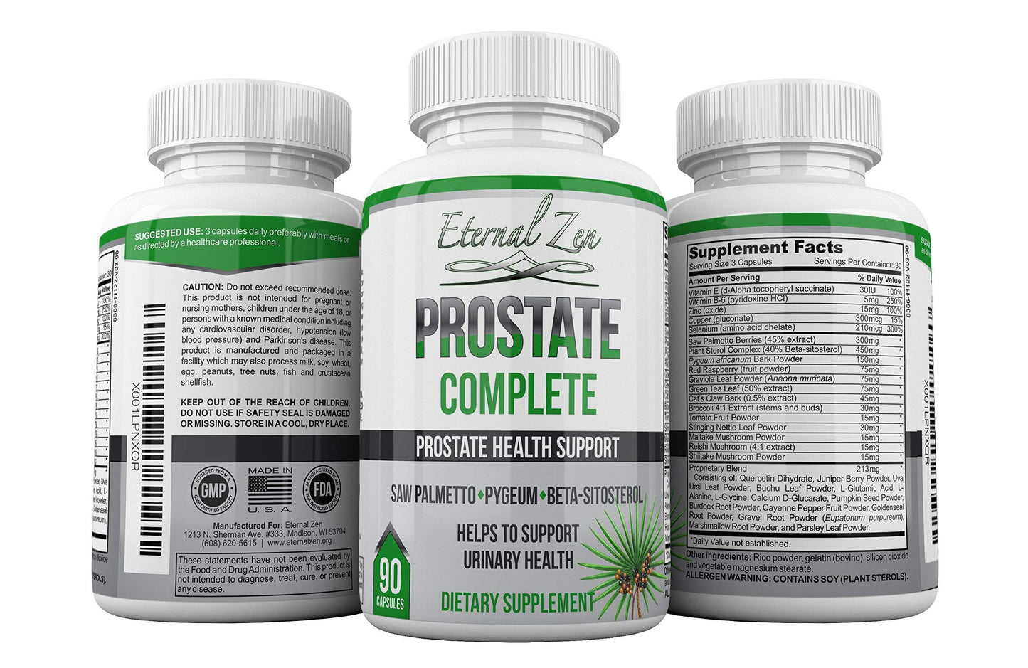 Eternal Zen Prostate Complete Herbal Health Support for Men Capsules, 1 Capsule