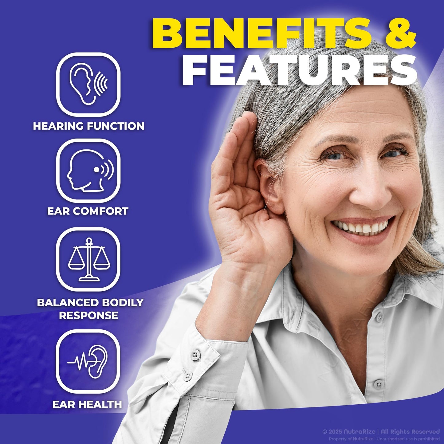 NutraRize Audivax Advanced Max Ear Support Capsules 60 Capsules