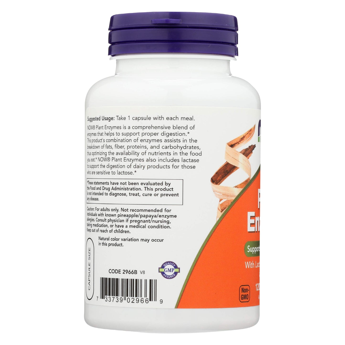 NOW Foods Plant Enzymes Capsules, 120 Capsules