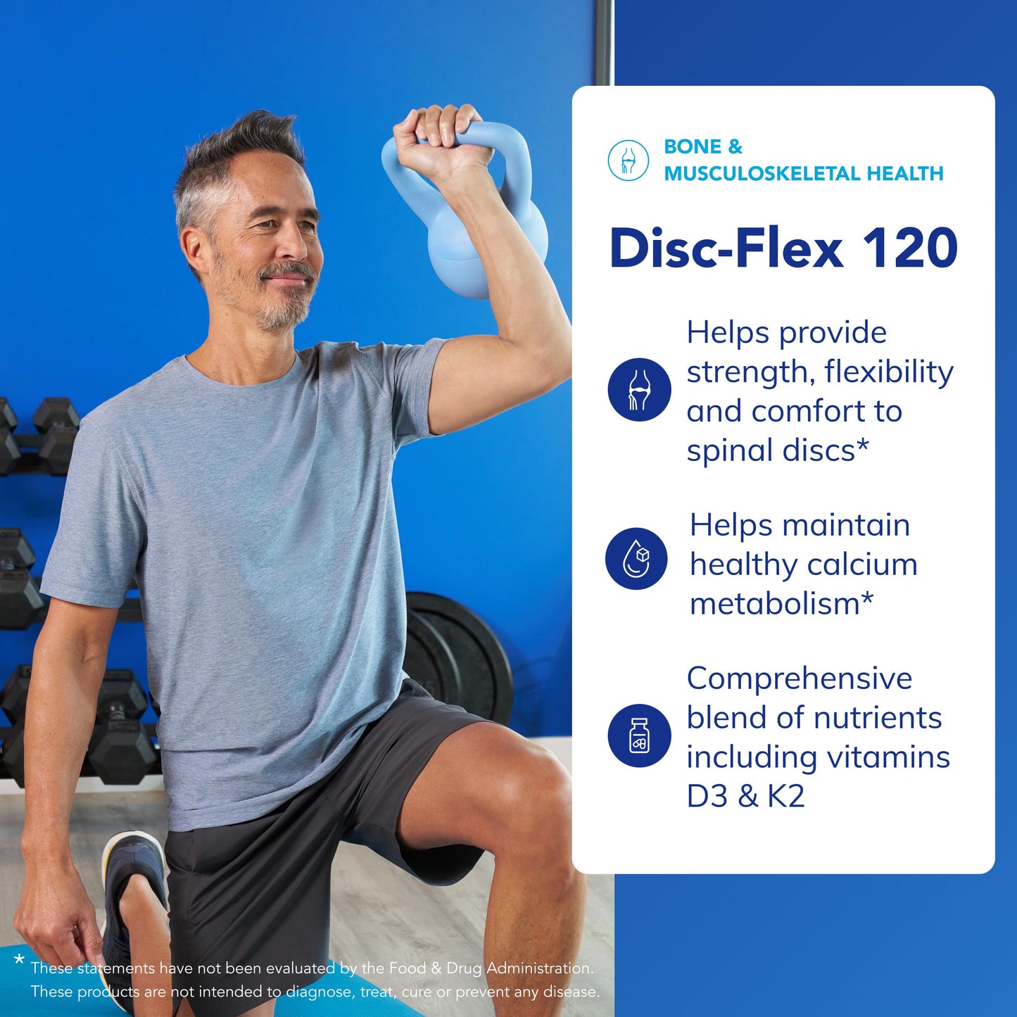 Pure Encapsulations Disc-Flex Bone & Musculoskeletal Health Dietary Supplement Capsules, 120 Count