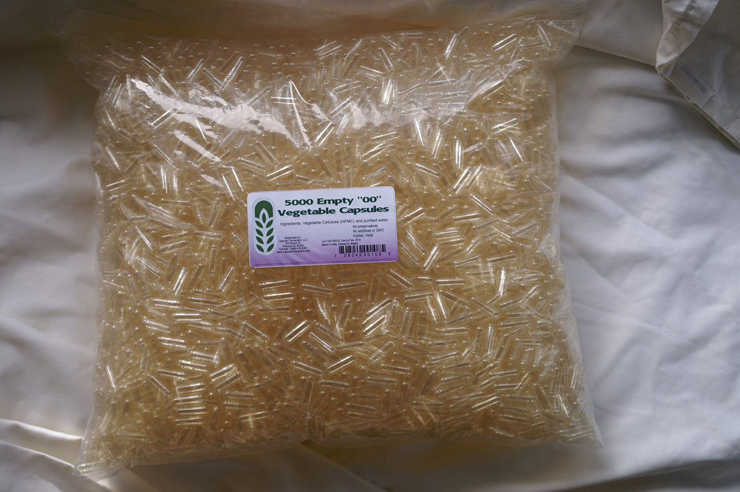 Capsule Connection Empty Vegetable Capsule '00' Size Capsules 5000