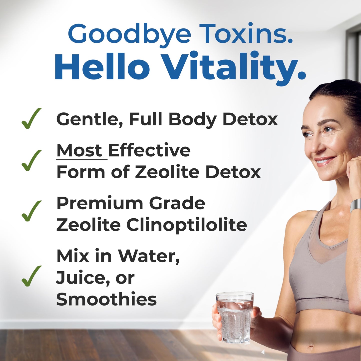 Healthy by Nature HolyLand Zeolite Cleanse - Zeolite Detox Powder, 7.05 oz