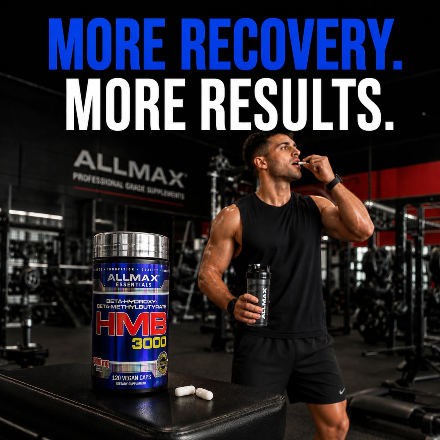 ALLMAX HMB Capsules 3000 mg, 120 Count