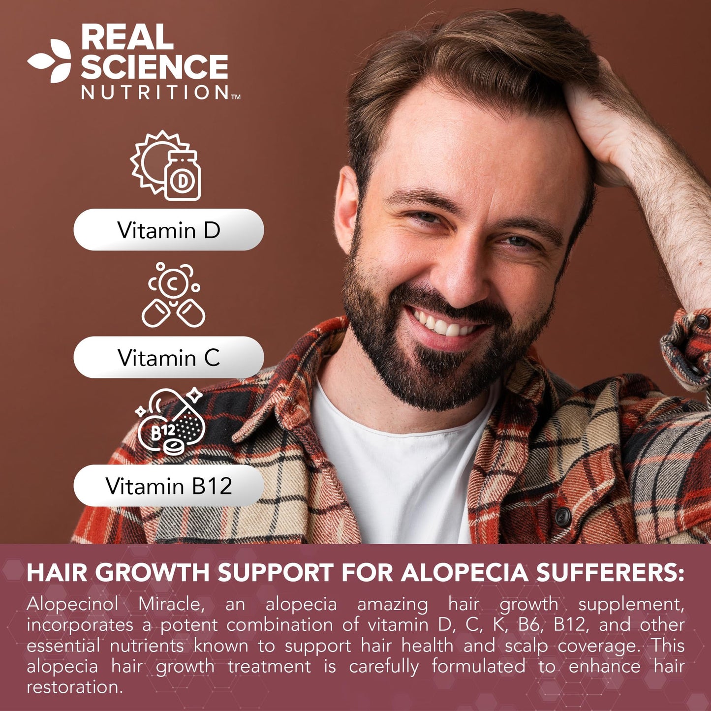 Real Science Nutrition Alopecinol Miracle Capsule, 1 Count