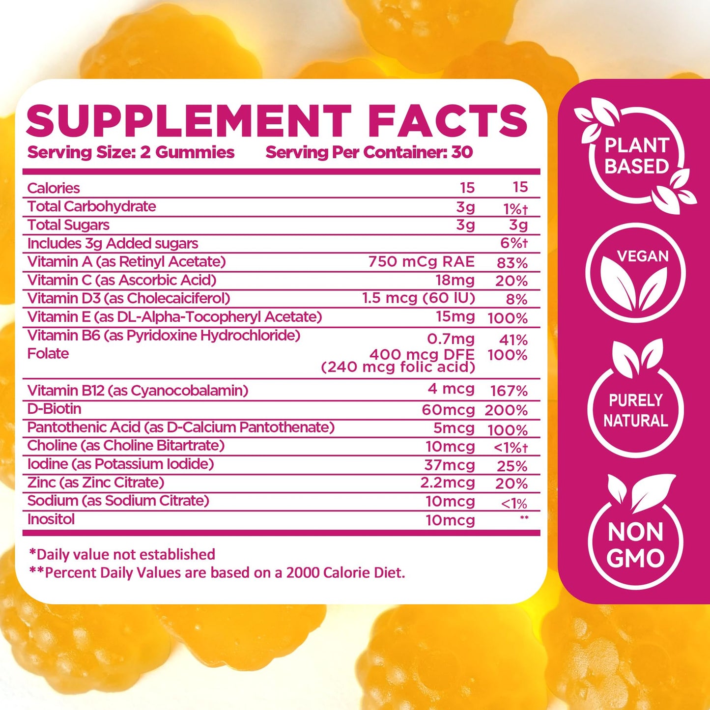 Aromlife Postpartum Hair Loss Gummies for Women 60 Count