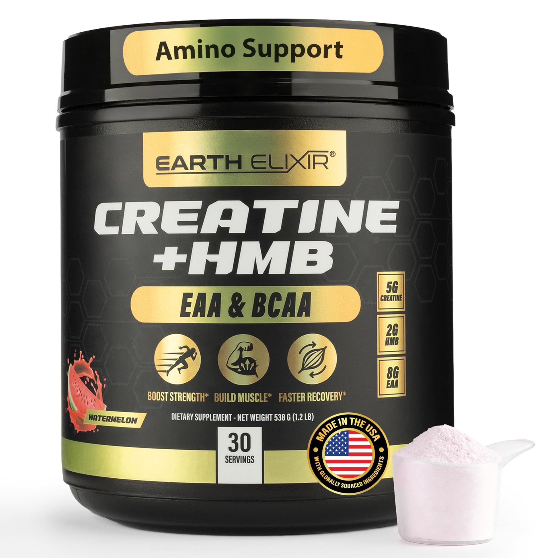 Earth Elixir Creatine HMB Supplements Powder 30