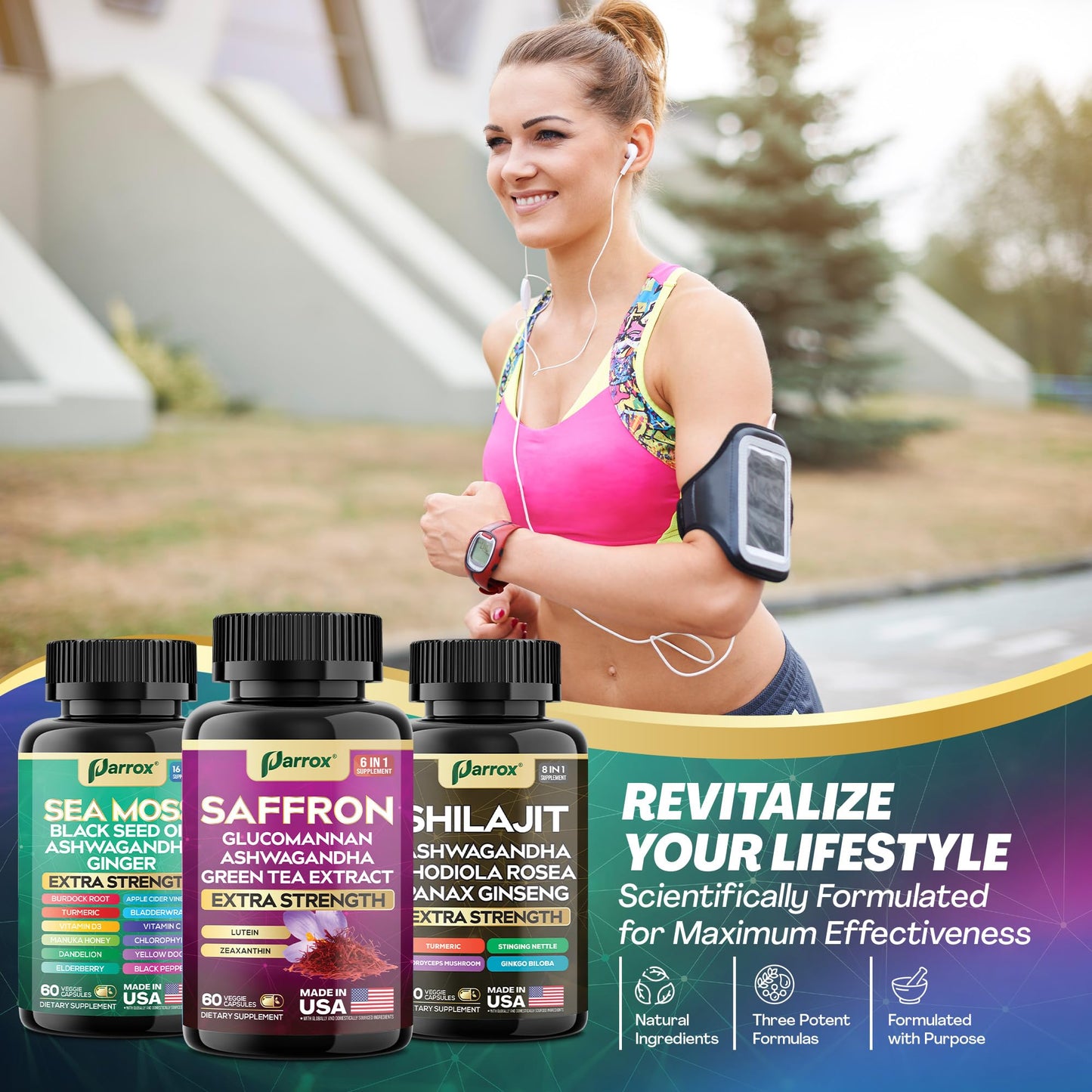 Parrox Vision Vitality Trio Capsules 180