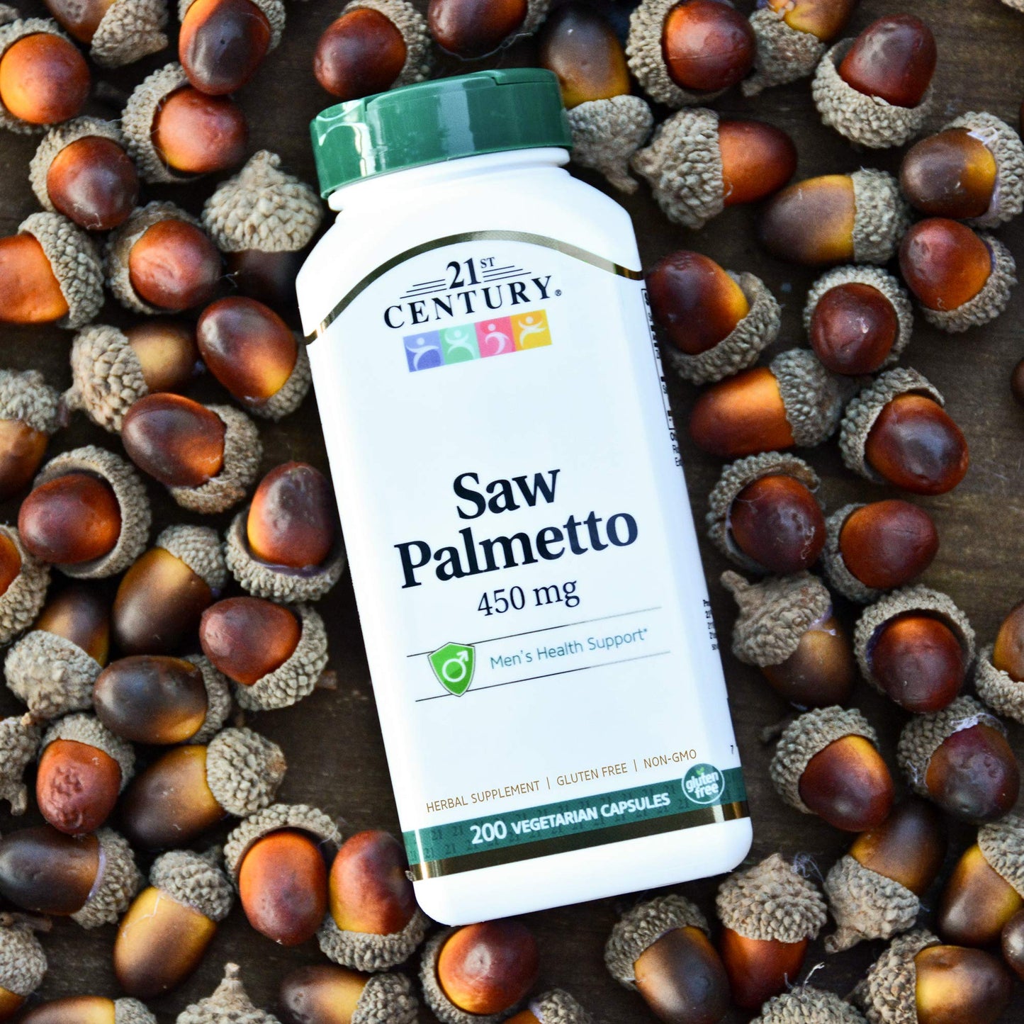 21st Century Saw Palmetto Extract Standardized Herbal Capsules, 400 Capsules