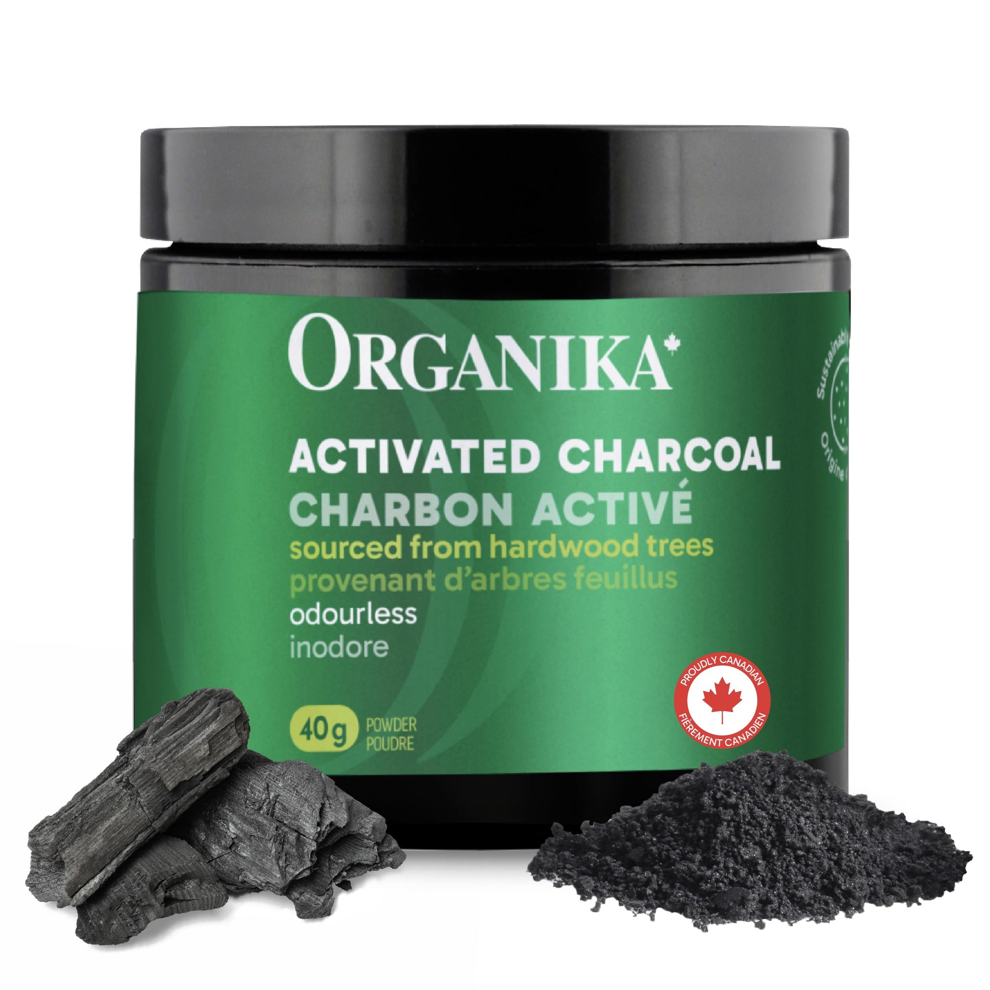 Organika Activated Charcoal Powder 8 oz