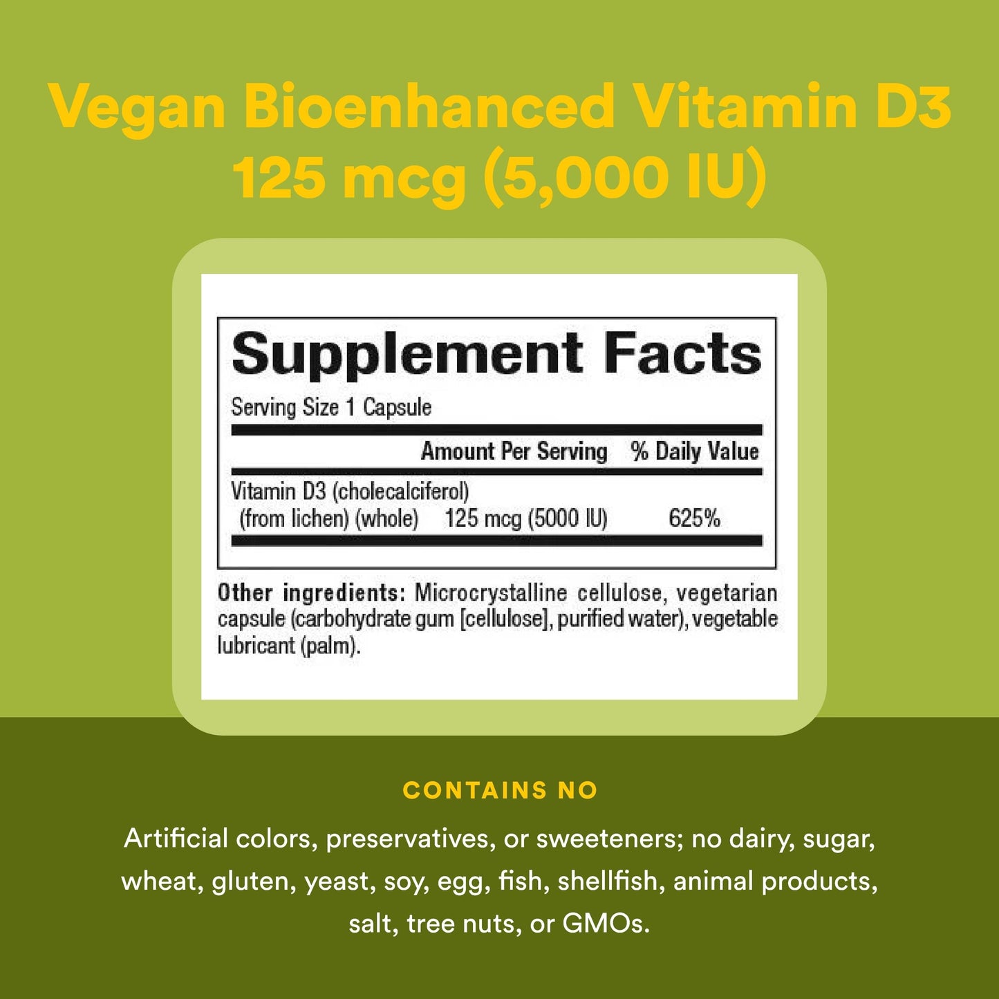 Natural Factors Whole Earth & Sea Vitamin D3 Capsules, 60 Count