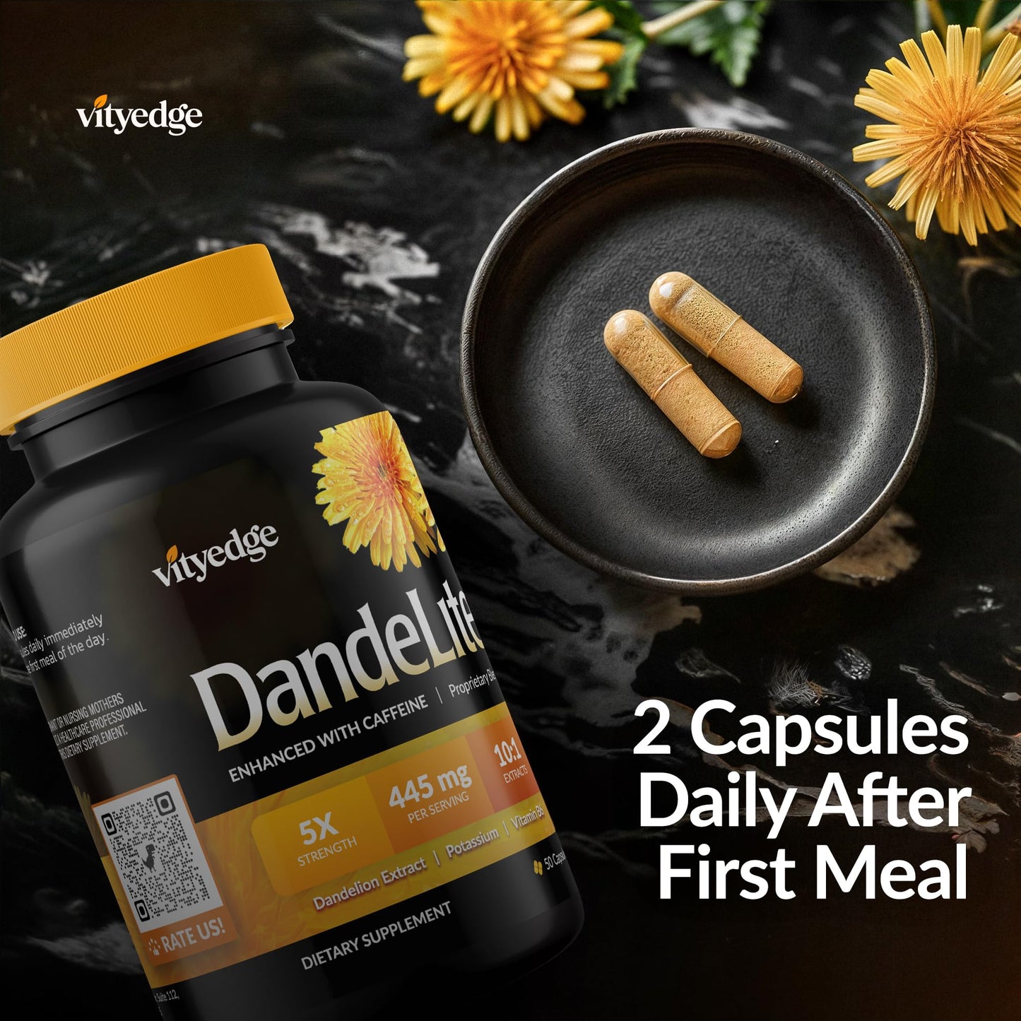 Vityedge Natural Diuretic Capsules 50 Count