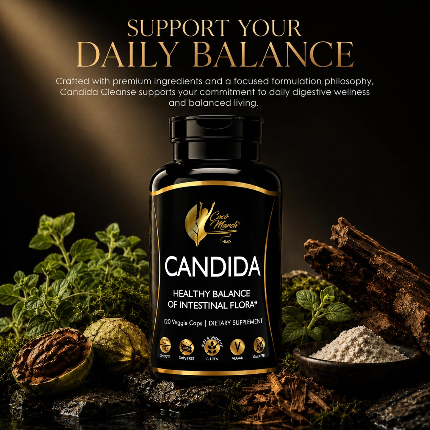 Cocó March N.M.D Candida Cleanse Capsule 120 Capsules