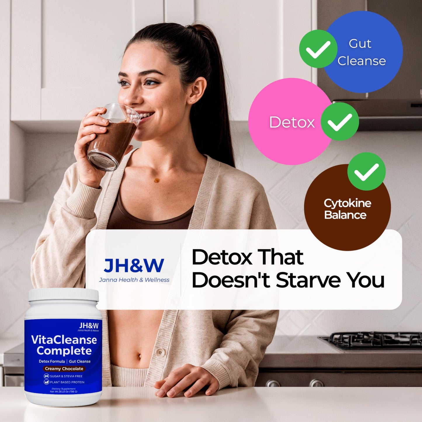 JANNA HEALTH & WELLNESS Premium Gut Cleanse with Turmeric & Pomegranate Powder 28.15