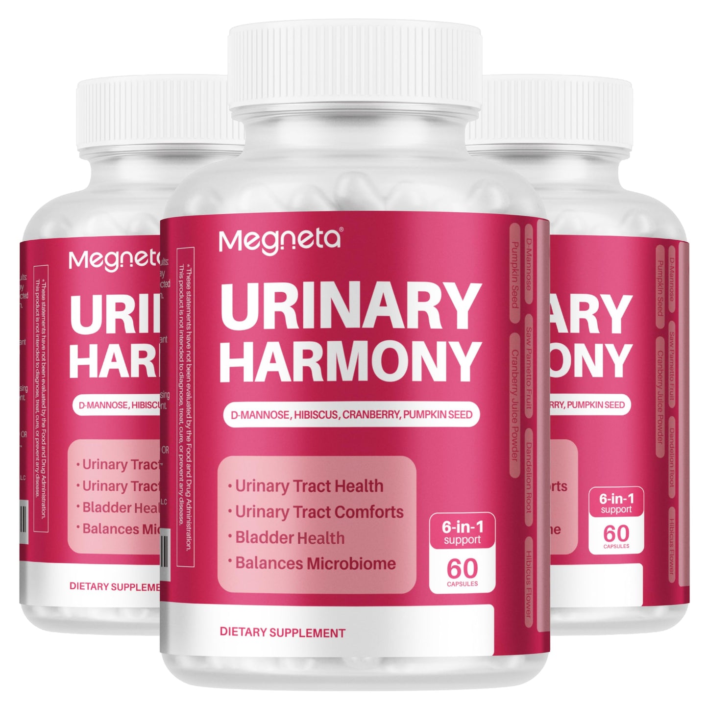 MEGNETA Urinary Wellness Supplement – with D-Mannose 180 Capsules
