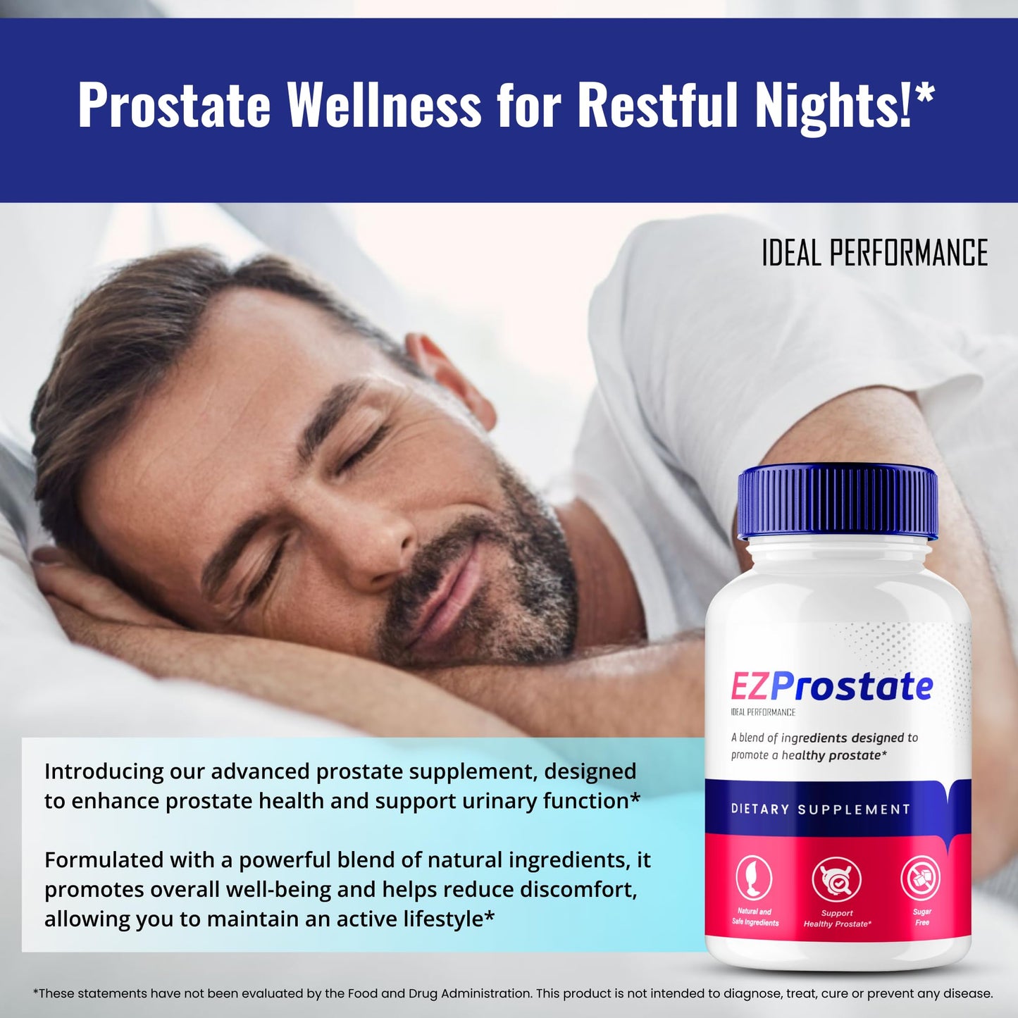 Ideal Performance EZ Prostate Capsules, 120 Capsules