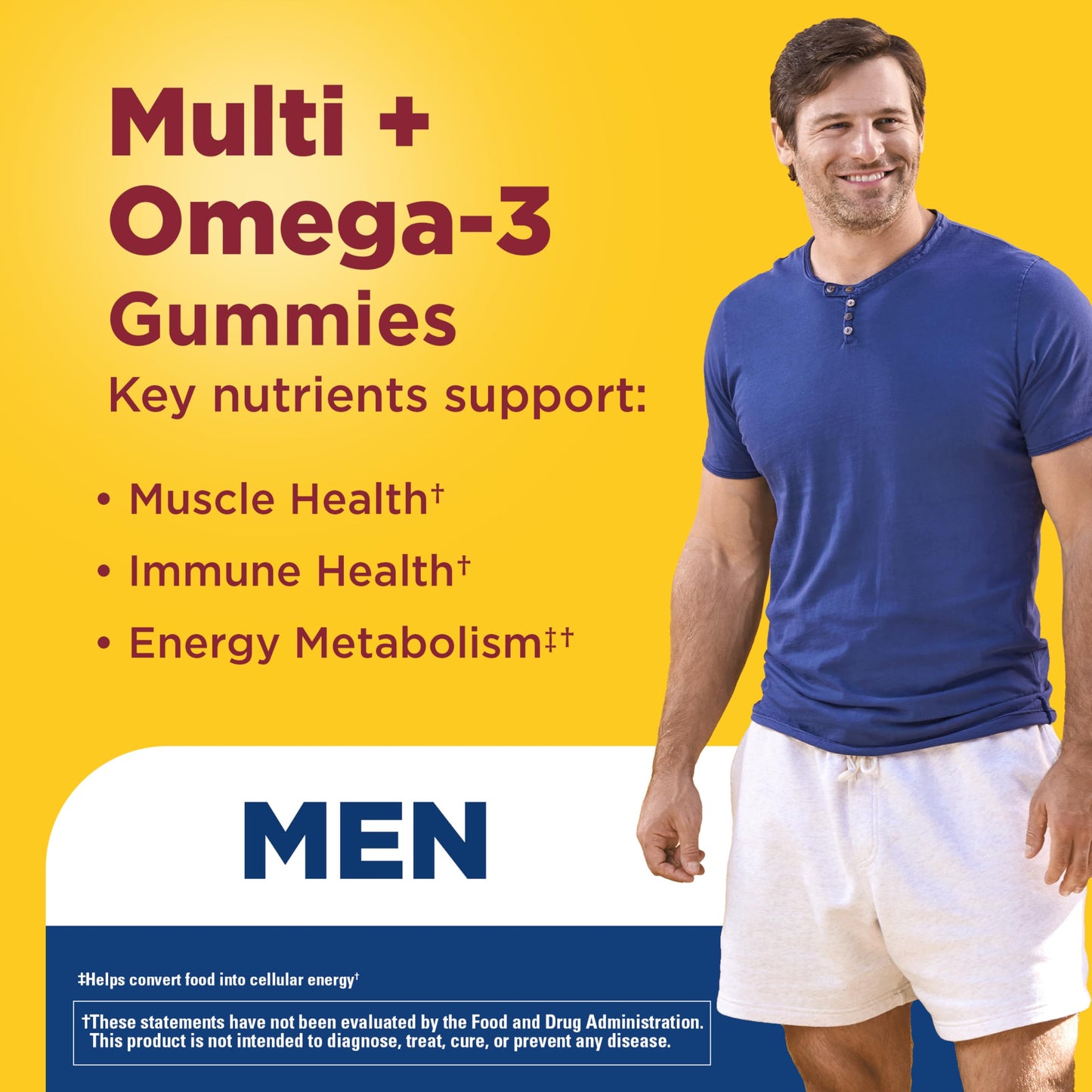 Nature Made Men's Multivitamin Gummies with Omega-3, 150 Gummies