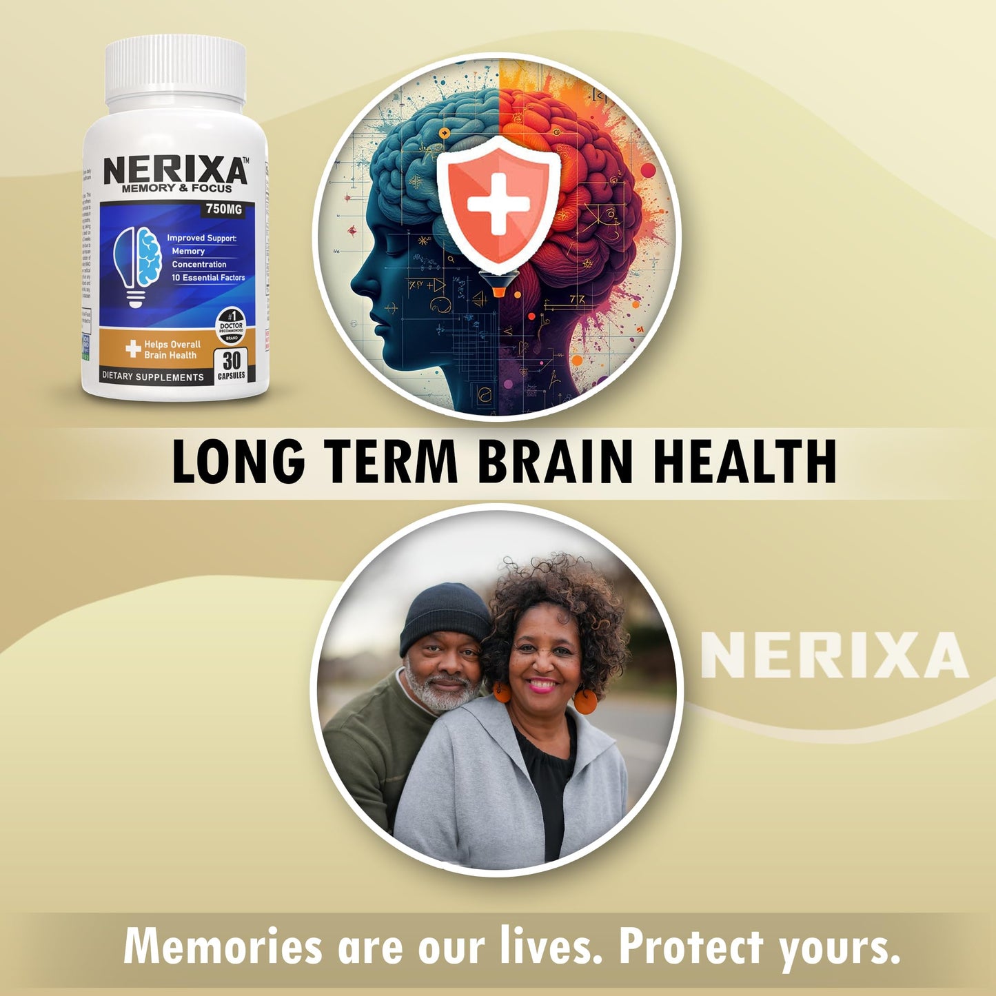 Vitamart NERIXA Memory Brain Support Supplement Capsule, 30 Capsules