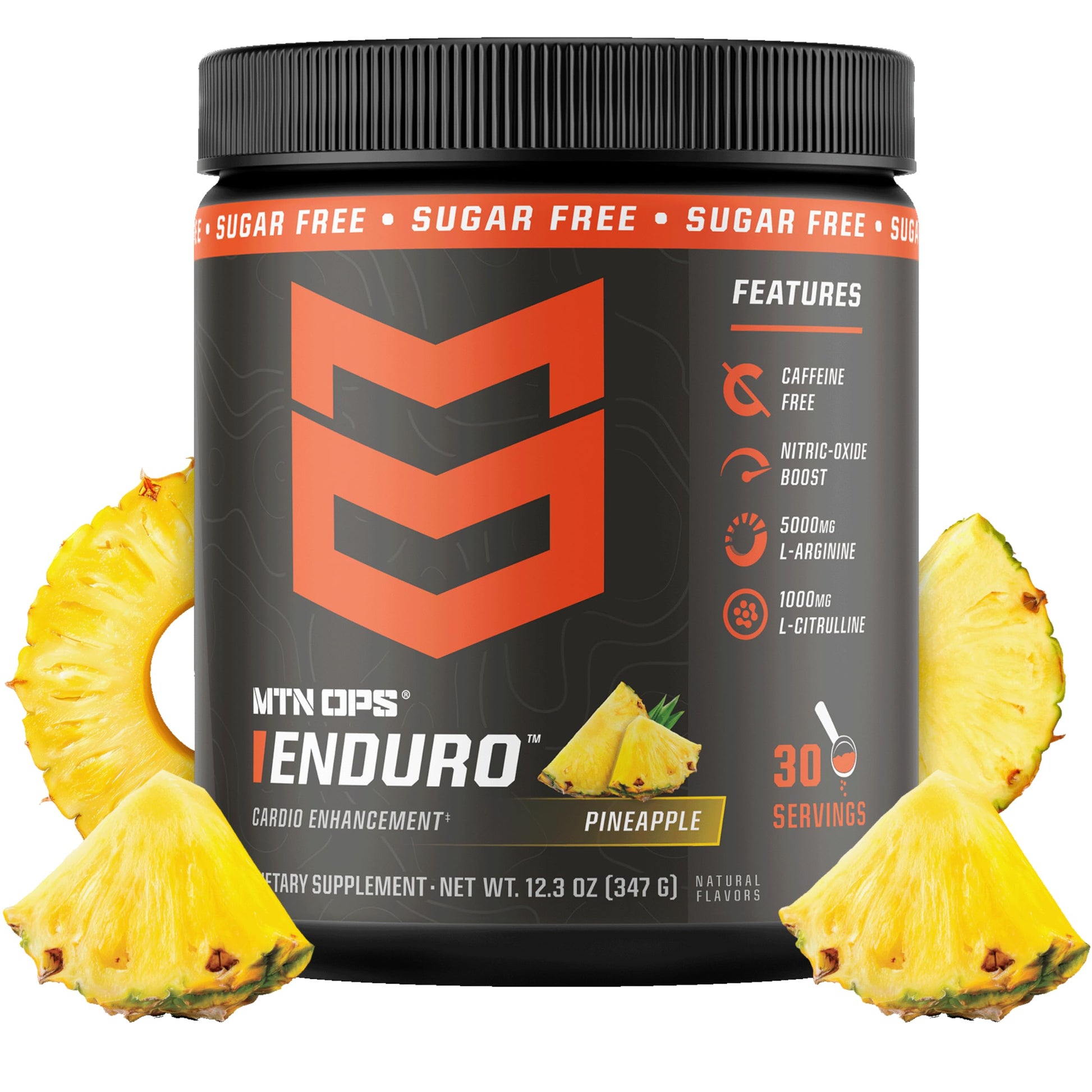 MTN OPS Enduro Stim-Free Pump Pre Workout Powder 12.7 Ounce