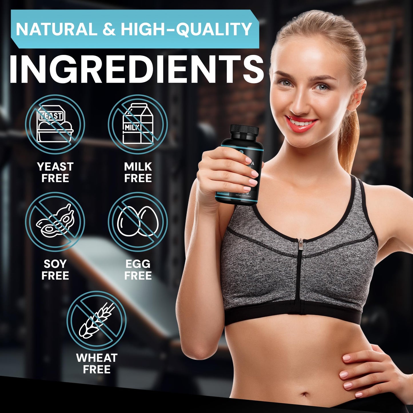 The Supermom Company Urolithin A Plus Black Pepper Dietary Supplement, 60 Vegetable Capsules