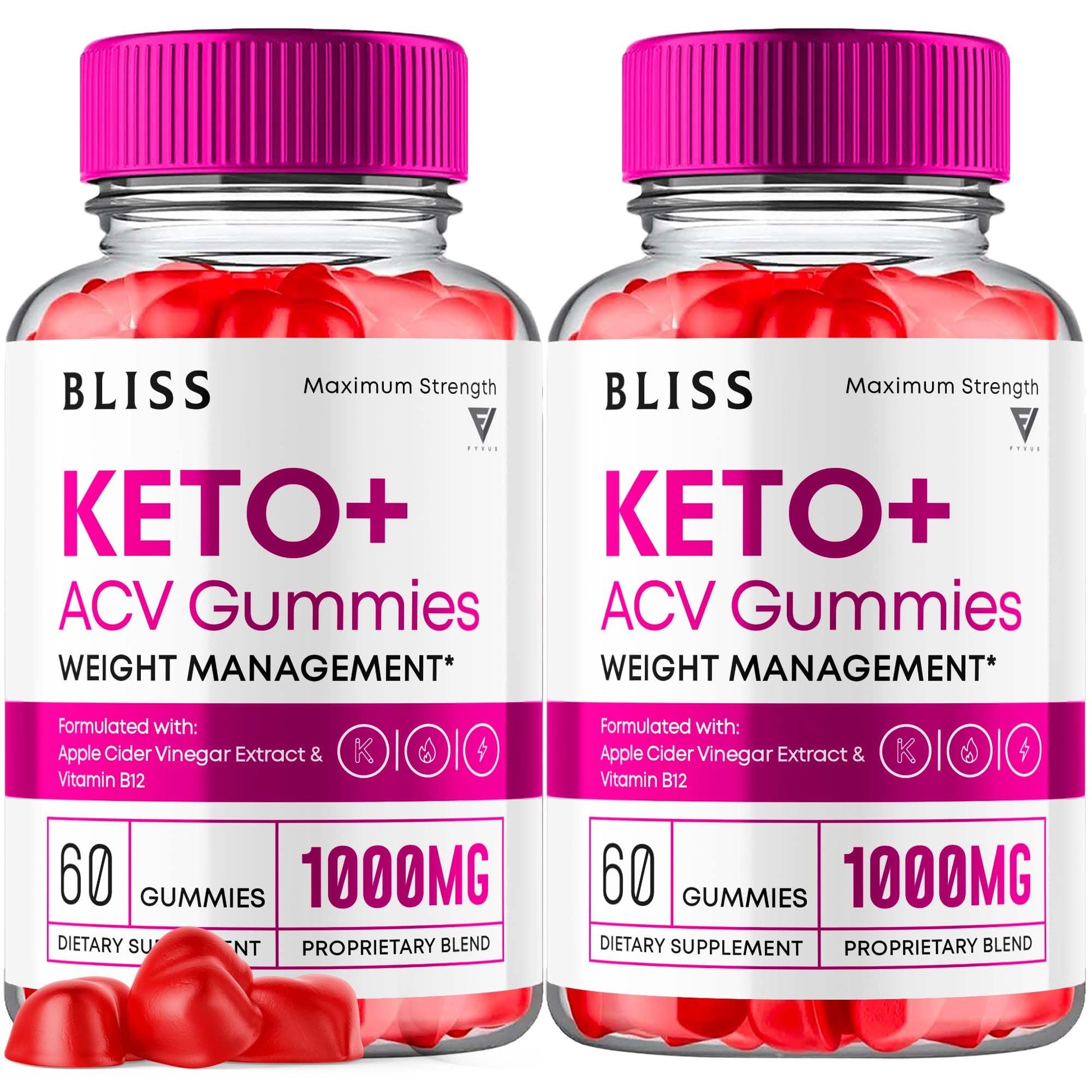 Fyvus Bliss Keto ACV 120 Gummies