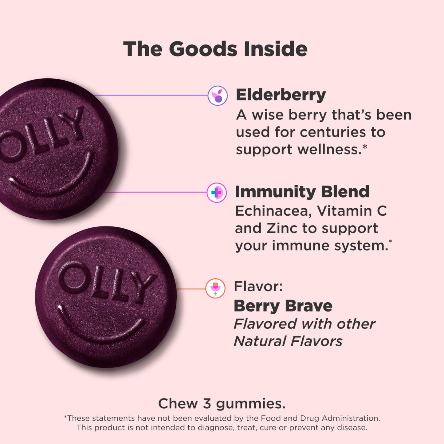 OLLY Active Immunity Gummy 45 Count