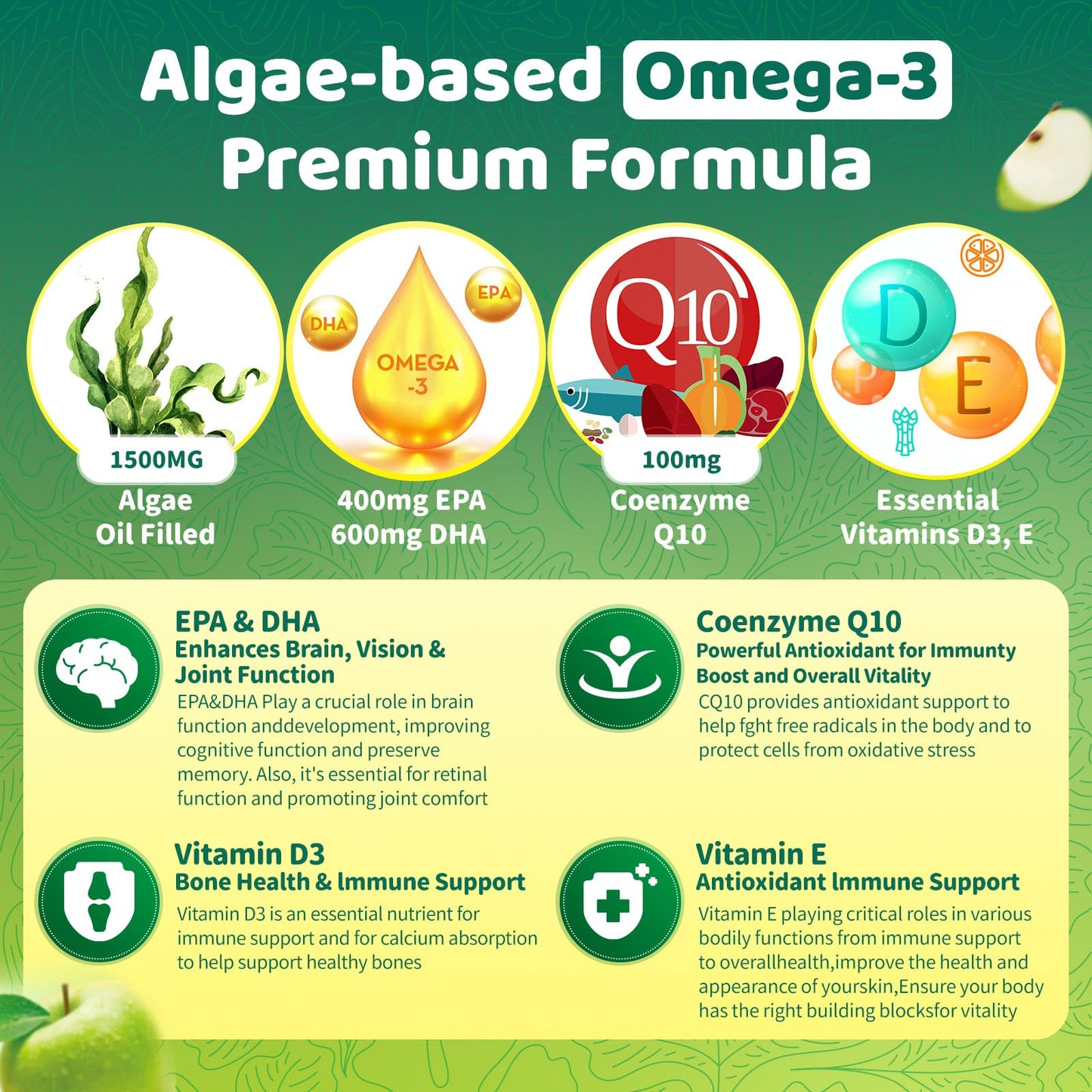 GparkNature Omega-3 Gummies 120 Count