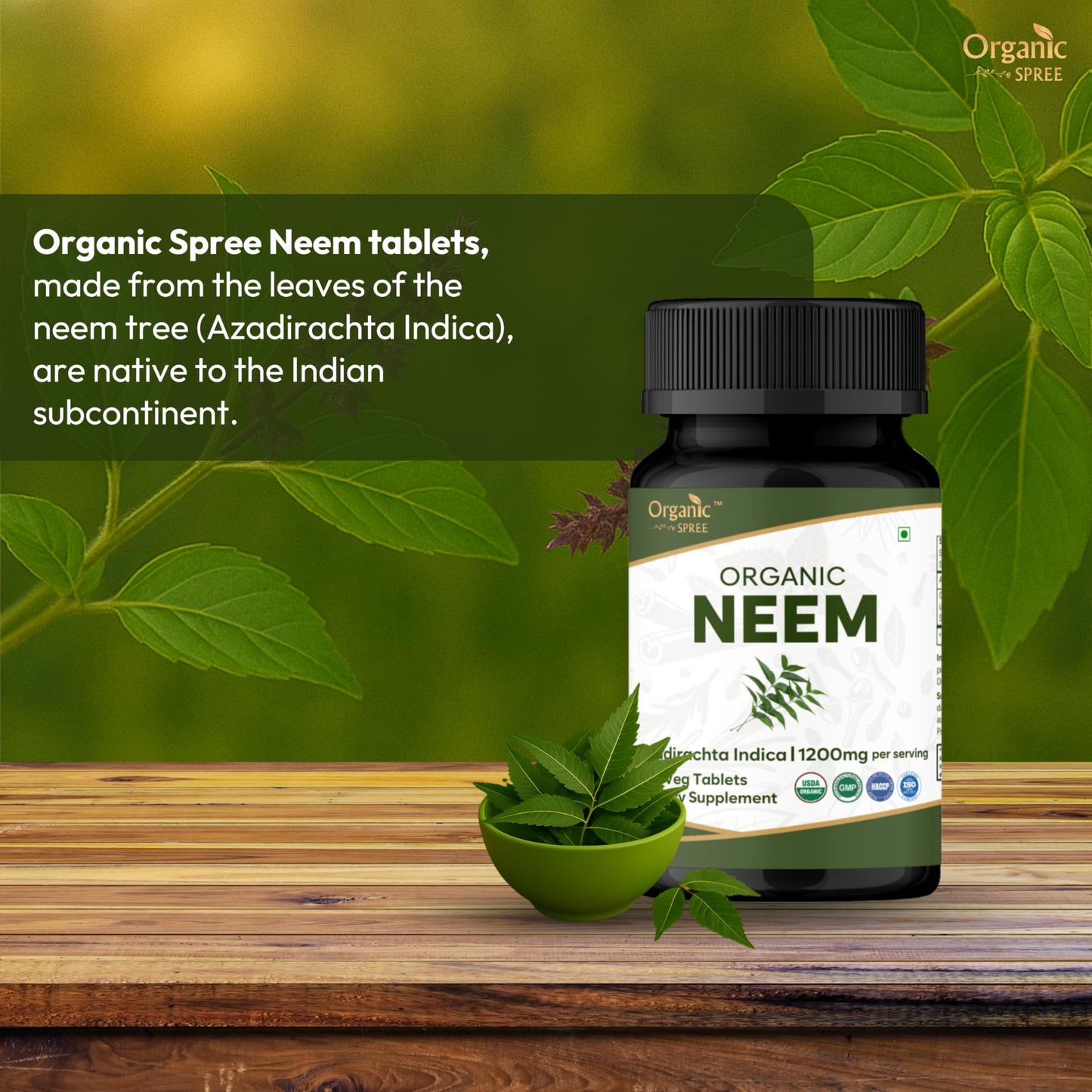 ORGANIC SPREE Neem 120 Tablets