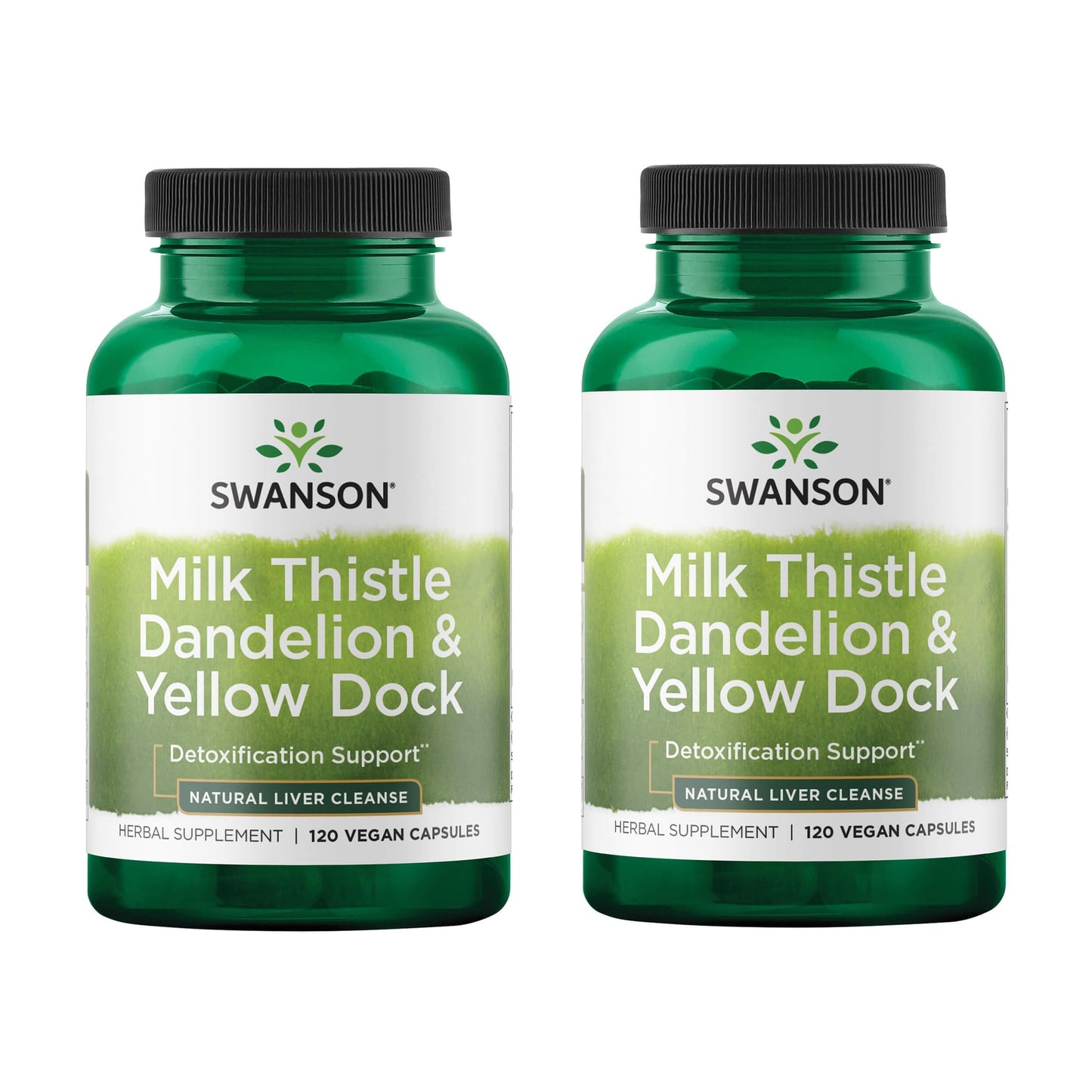 Swanson Milk Thistle, Dandelion & Yellow Dock Herbal Liver Support Supplement VEGAN CAPSULES 240