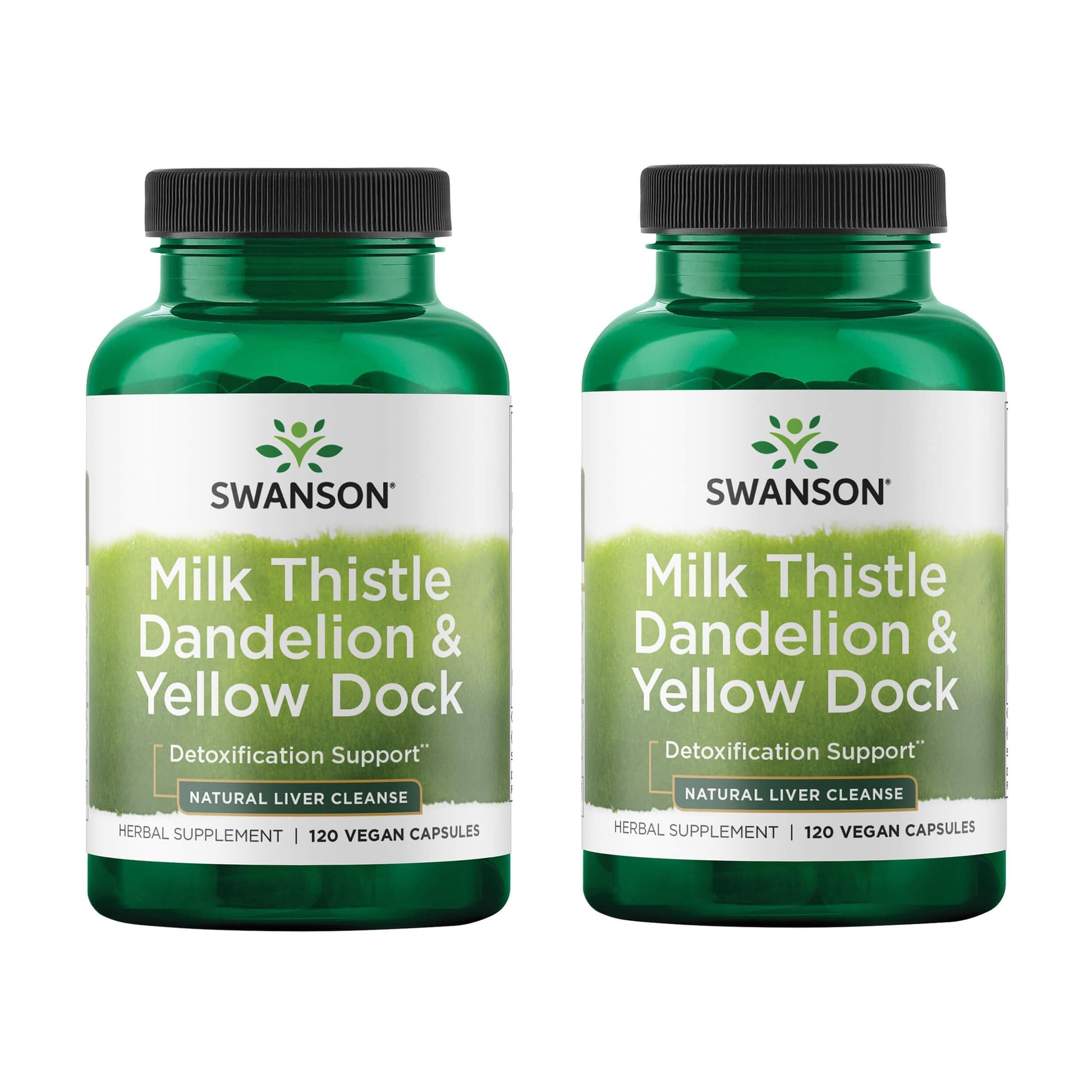 Swanson Milk Thistle, Dandelion & Yellow Dock Herbal Liver Support Supplement VEGAN CAPSULES 240