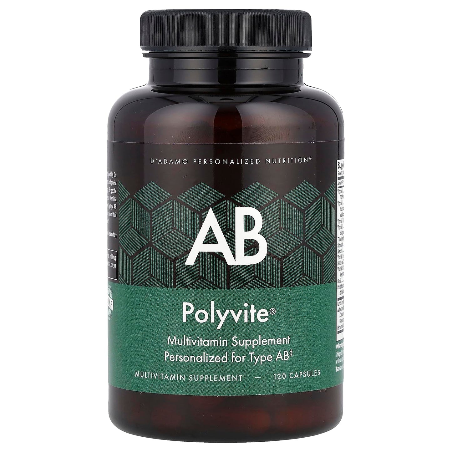 D'Adamo Personalized Nutrition Polyvite AB 120 Capsules