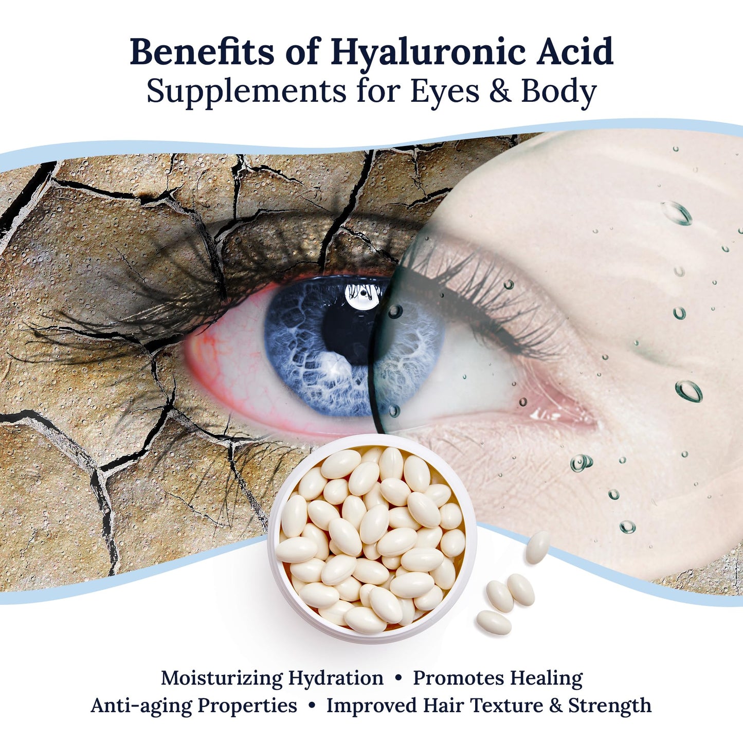 CorneaCare High Absorption Hyaluronic Acid Softgels, 120 Softgels