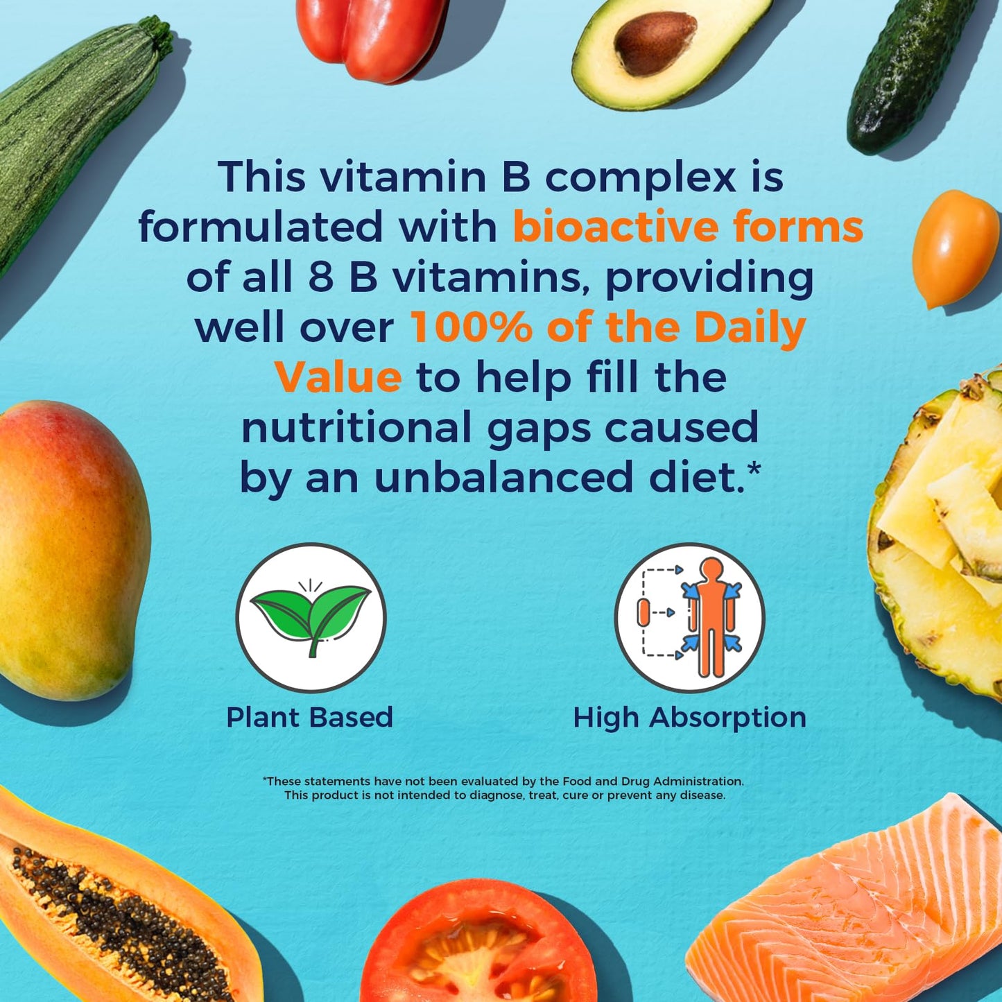 Vitalitown Vitamin B Complex Capsule, 120 Count