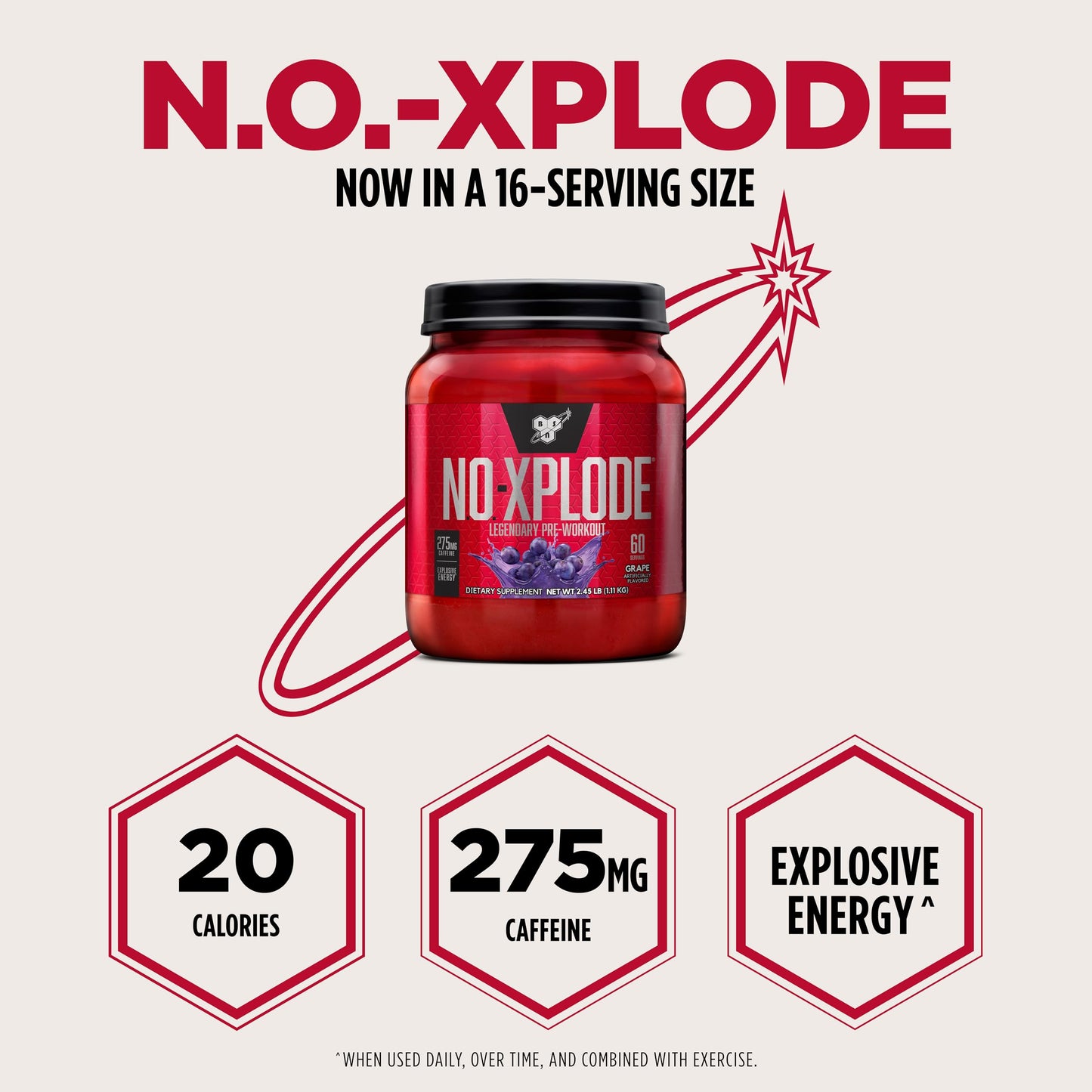 BSN N.O.-XPLODE Pre Workout Powder 39.2 Servings