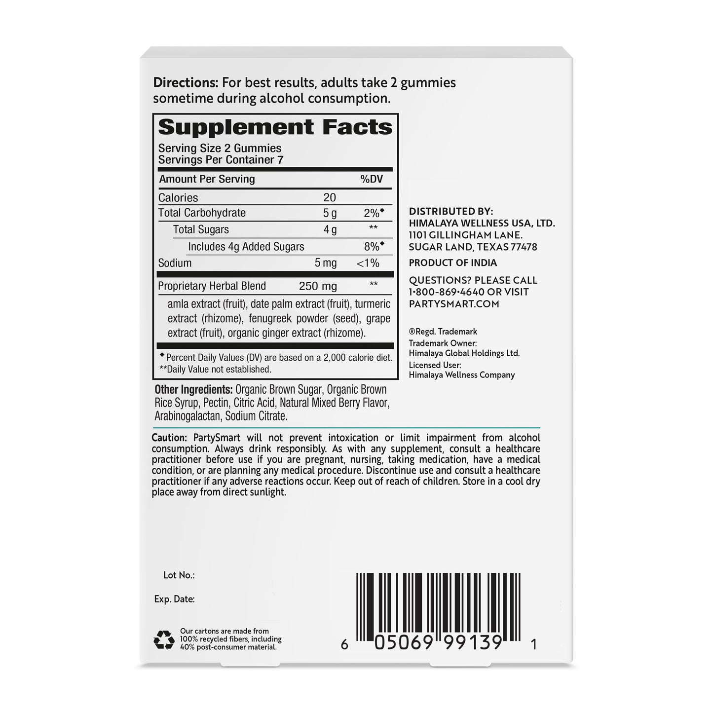 Himalaya PartySmart Gummies 14 Count