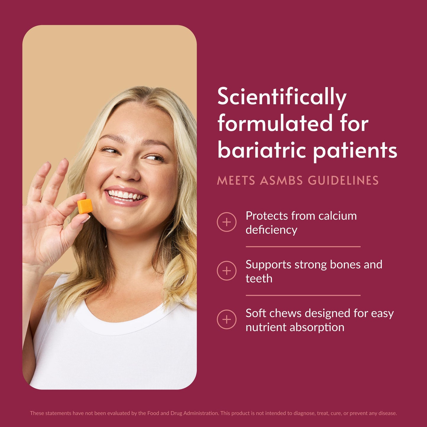 Bariatric Advantage Calcium Citrate Chewy Bites Gummy 90 Count