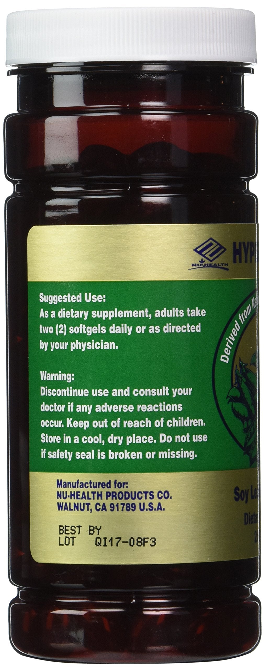 Nu-Health Hyper-lecithin Soy Lecithin Complex Softgel, 1 Count
