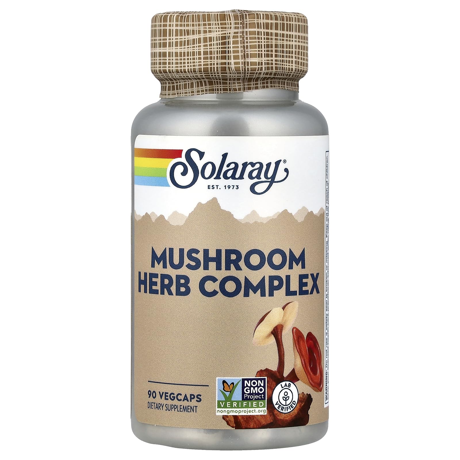 Solaray Mushroom Complete 8-90 Vegetarian Capsules, 1 Count