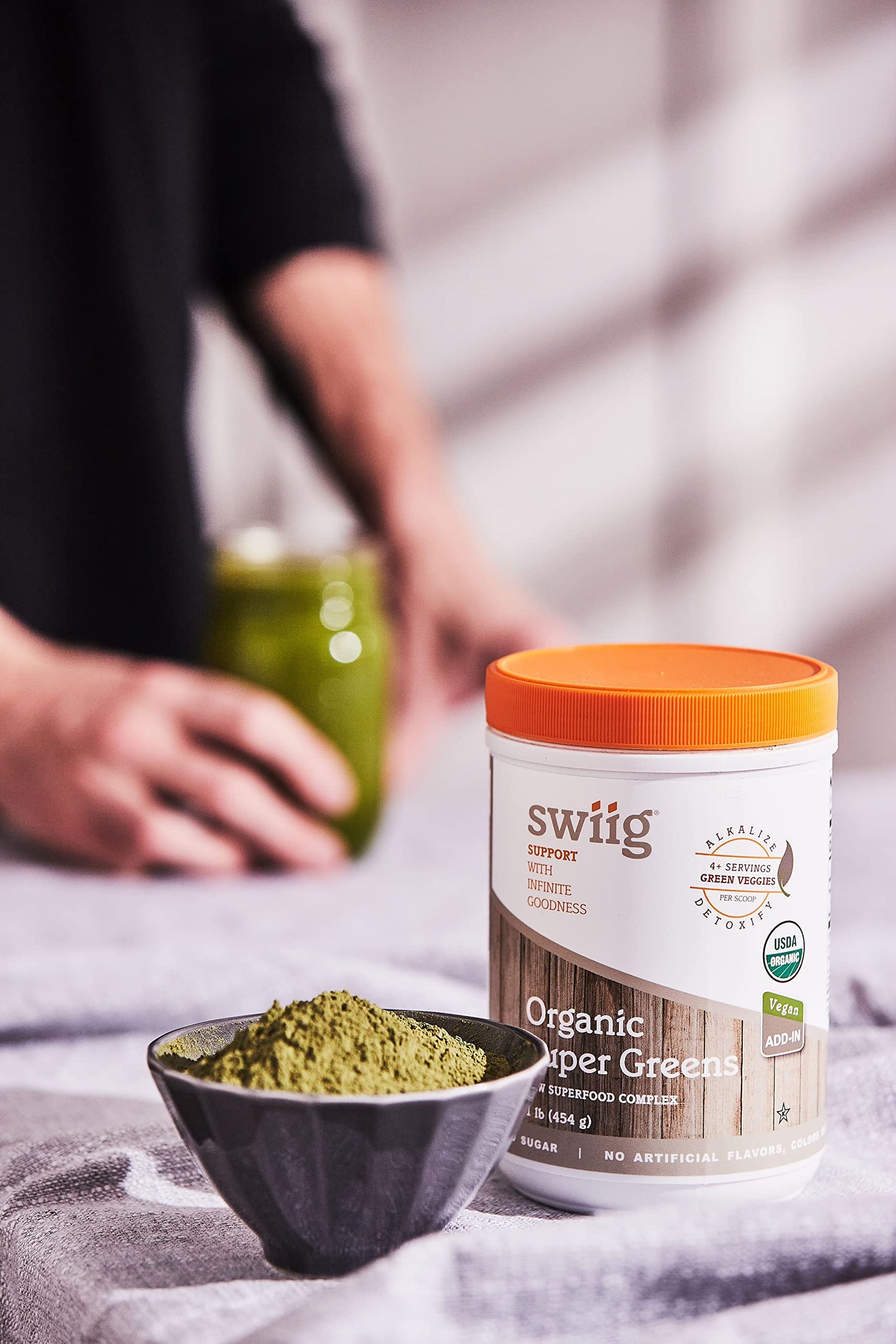 swiig Organic Super Greens Powder 16 oz