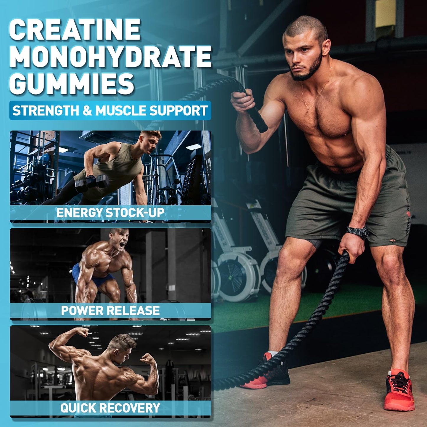 DRZIHOOCH Creatine Monohydrate Gummies 240 Gummies