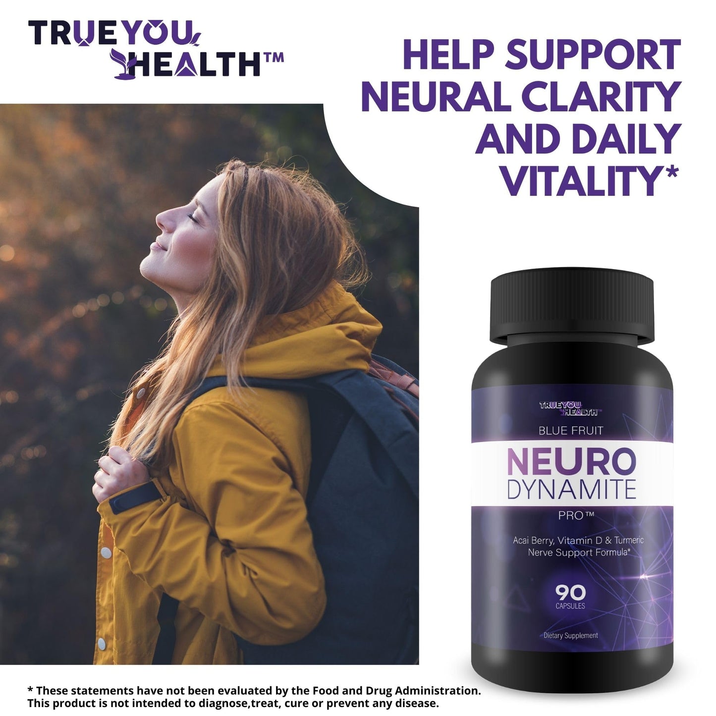 True You Health Neuro Dynamite Pro Capsules, 90 Count