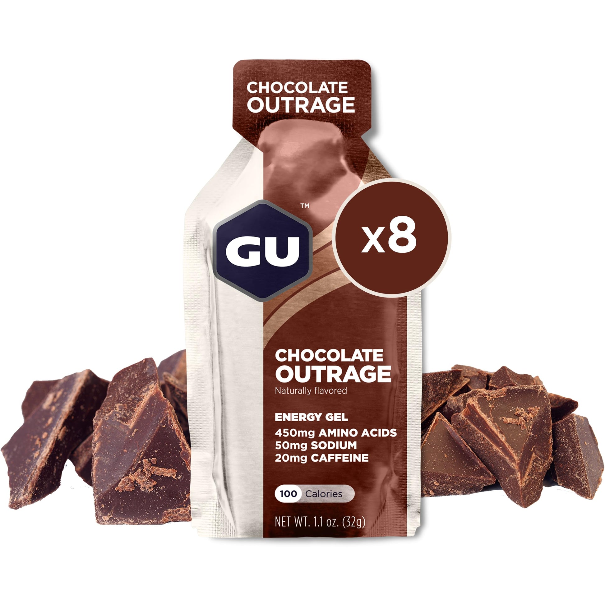 GU Energy Original Sports Nutrition Energy Gel, 17.8-Count