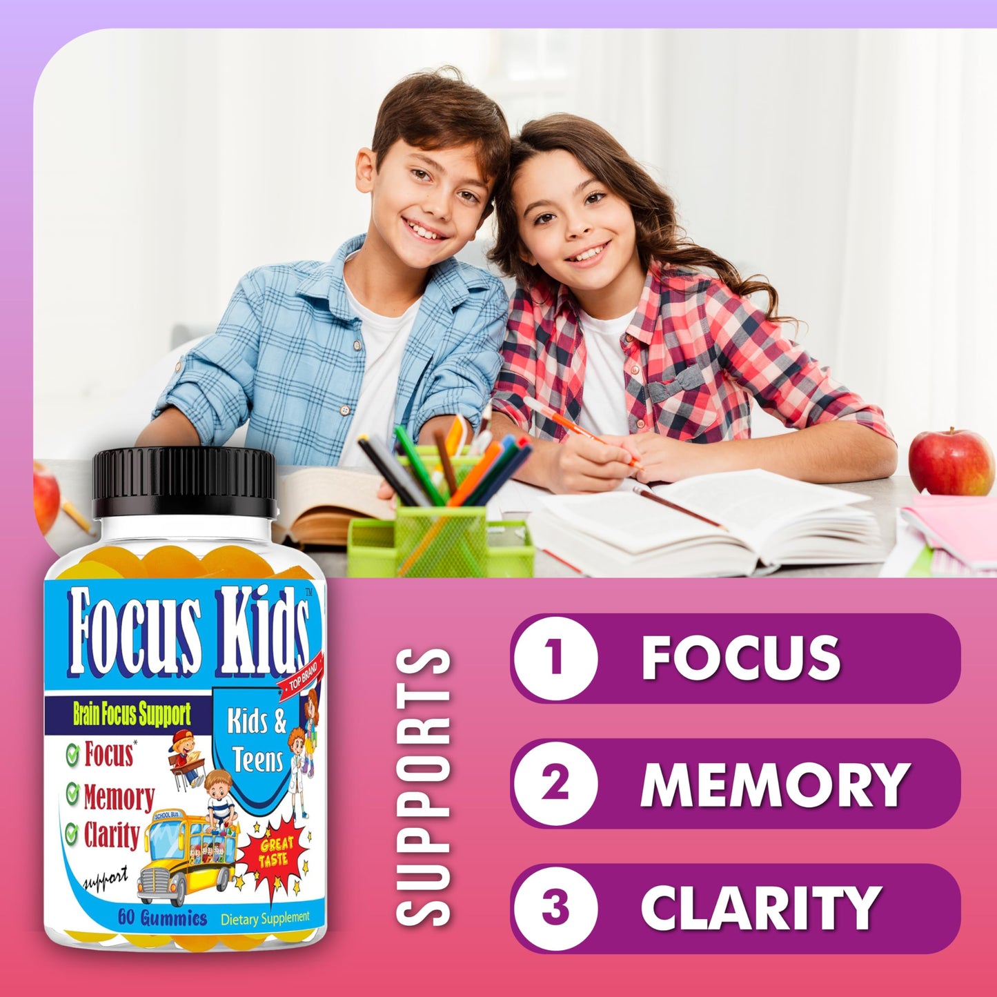 Celebrity LifeStyle Product Focus Kids Gummies, 60 Count