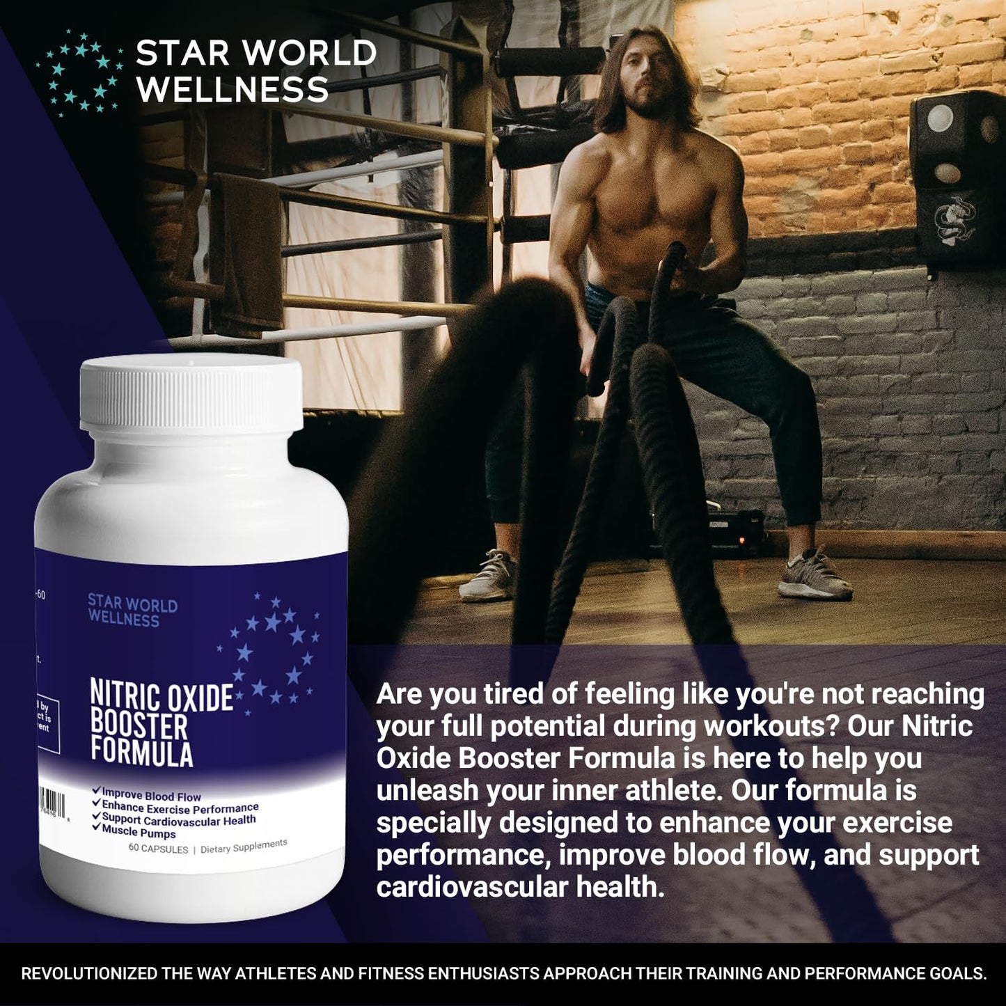 Star World Wellness Nitric Oxide Supplement Capsule, 60 Capsules