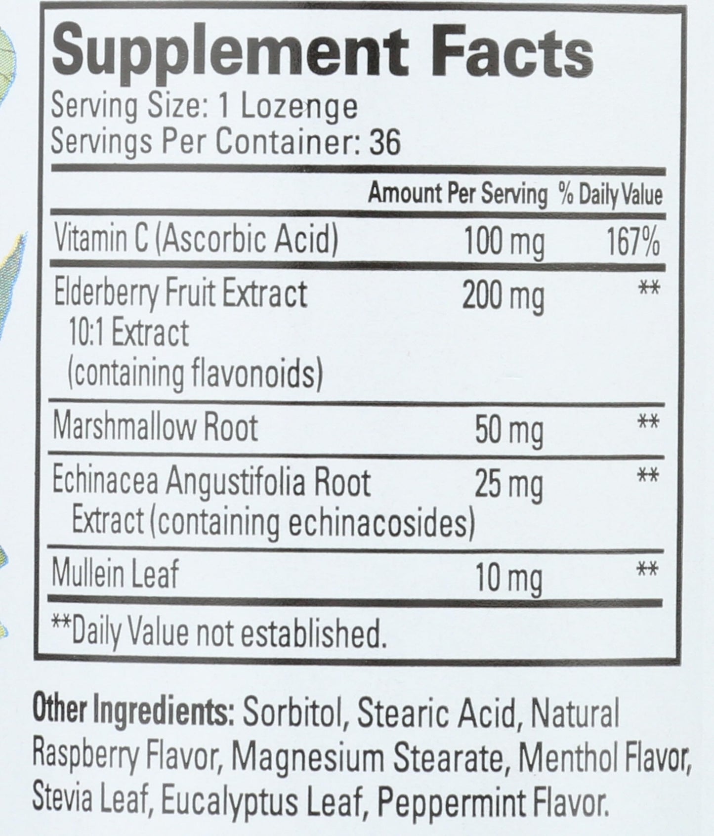 Quantum Health Raspberry Elderberry Lozenges 36 Count