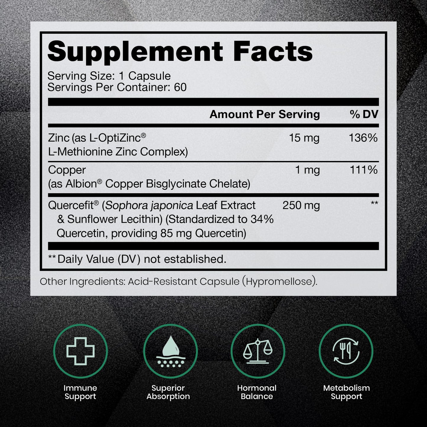 Pure Therapro Rx Zinc Defense Capsule 60 Capsules
