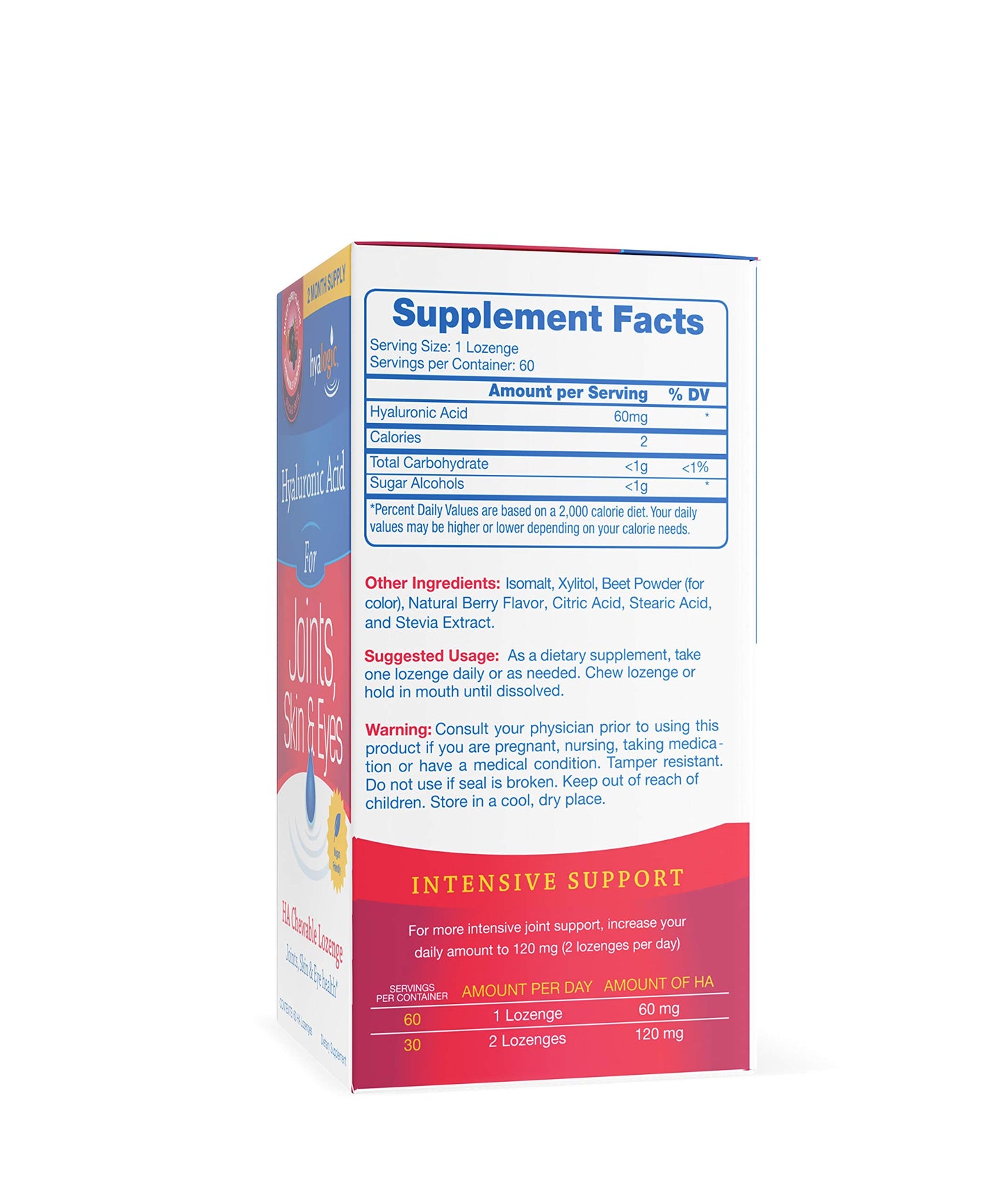 Hyalogic Hyaluronic Acid 60 Tablets