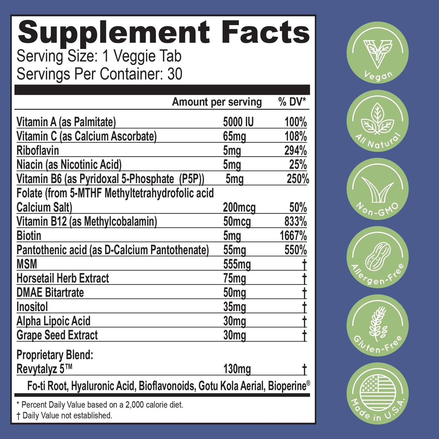 Essential Source Biotin 5000 mcg Hair, Skin & Nails Vitamins - Tablets - 30 Count