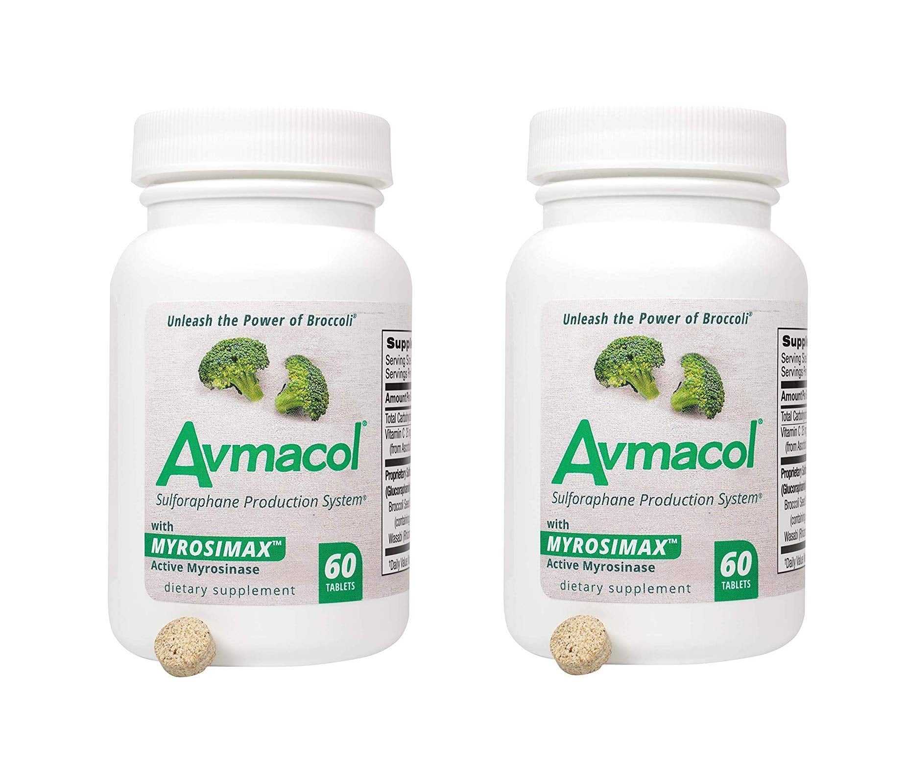 AVMACOL Sulforaphane Supplement with Myrosinase Tablets, 120 Tablets